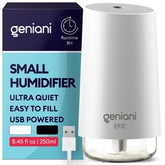 Portable Cool Mist Humidifiers for Bedroom & Office Ultrasonic Humidifier fo…