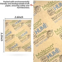 62% RH 8 Gram Two-Way Humidity Control Packs for Closet Storage Room Humidity