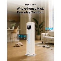 DREO Smart Ultrasonic Humidifier, 100H Runtime for Large Rooms – 3gal