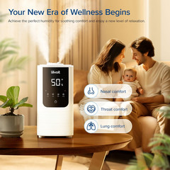 Humidifiers for Bedroom Home, Smart Warm and Cool Mist Air Humidifier for Large