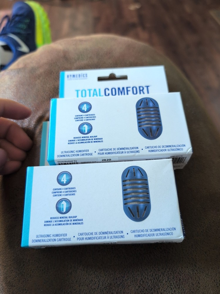 HOMEDICS TOTAL COMFORT DEMINERALIZATION CARTRIDGE 2 BOXES (8 CARTRIDGES) – NEW