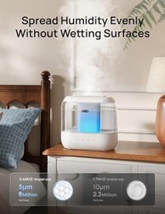 DREO 4L Humidifiers for Bedroom, 36H Runtime, 28 dB Quiet, HM311 | Easy White