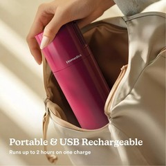 Homedics Portable Ultrasonic Humidifier with Night-Light and Aromatherapy Berry