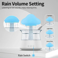 Rain cloud night light humidifier