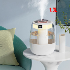 2-Pack 1.3L Dual Spray Humidifier – Ultrasonic, Cool Mist for Bedroom/Office