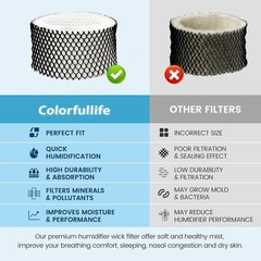 6 Replacement Humidifier Filters A – Compatible with Holmes and Sunbeam Models