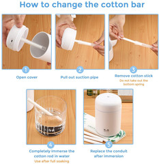 40 Pieces Humidifier Filter Cotton Refill Travel Mini Humidifier Filters Sticks