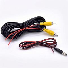 19.7FT 6M RCA Backup Camera Extension Cable with Detection Wire, Reverse Rear Vi