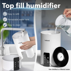 WiFi Control Humidifiers for Bedroom Dual Mist Cool & Warm! Humidifier 4L Big