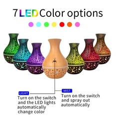 Wood Grain Humidifier 300ml USB Aroma Diffuser Atomizer USB Household Humidifier