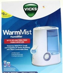 Vicks V750 Warm Mist Room Humidifier 1.0 Gallon Capacity