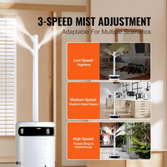 Humidifier for Home Large Room 1291.7 Sq Ft, 16L Commercial Humidifier for Whole