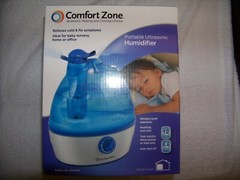 Comfort Zone CZHD24 Portable Ultrasonic Humidifier Excellent Working Condition