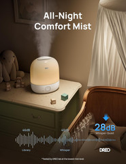 Humidifiers for Bedroom – 30H Max Runtime & RGB Night Light & Sleep Trainer, Ult