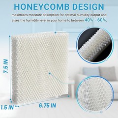 Optimal 6 Pack Humidifier Wicking Filters T for Honeywell – Long Life Operation