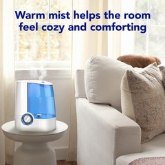 Vicks Warm Mist Humidifier – Air for 1 Count (Pack of 1), White