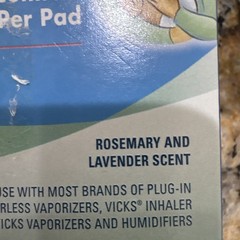 Vicks VapoPads Pediatric 5 Count New Refill Scent Pads Rosemary & Lavender
