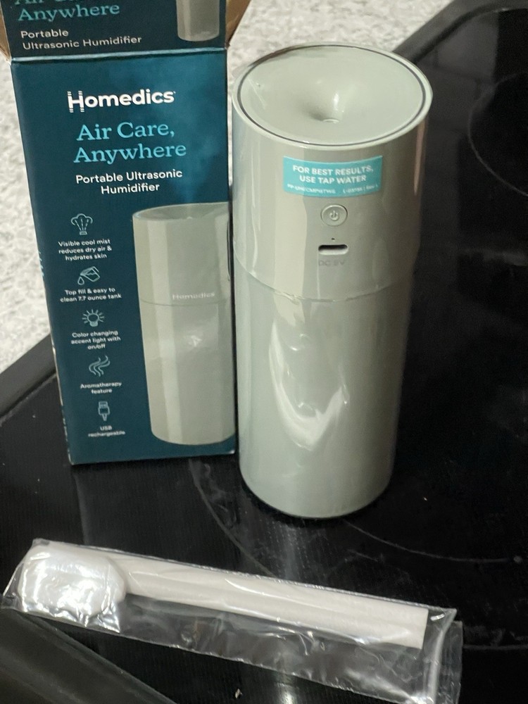 HoMedics Air Care Anywhere Portable Ultrasonic Humidifier Sage Green 7.7oz