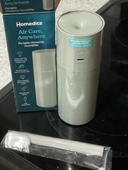 HoMedics Air Care Anywhere Portable Ultrasonic Humidifier Sage Green 7.7oz