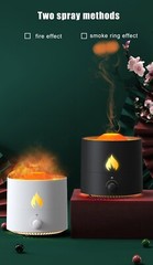 USB Aroma Diffuser Ultrasonic Fire Lamp Fragrance Jellyfish Air Humidifier new