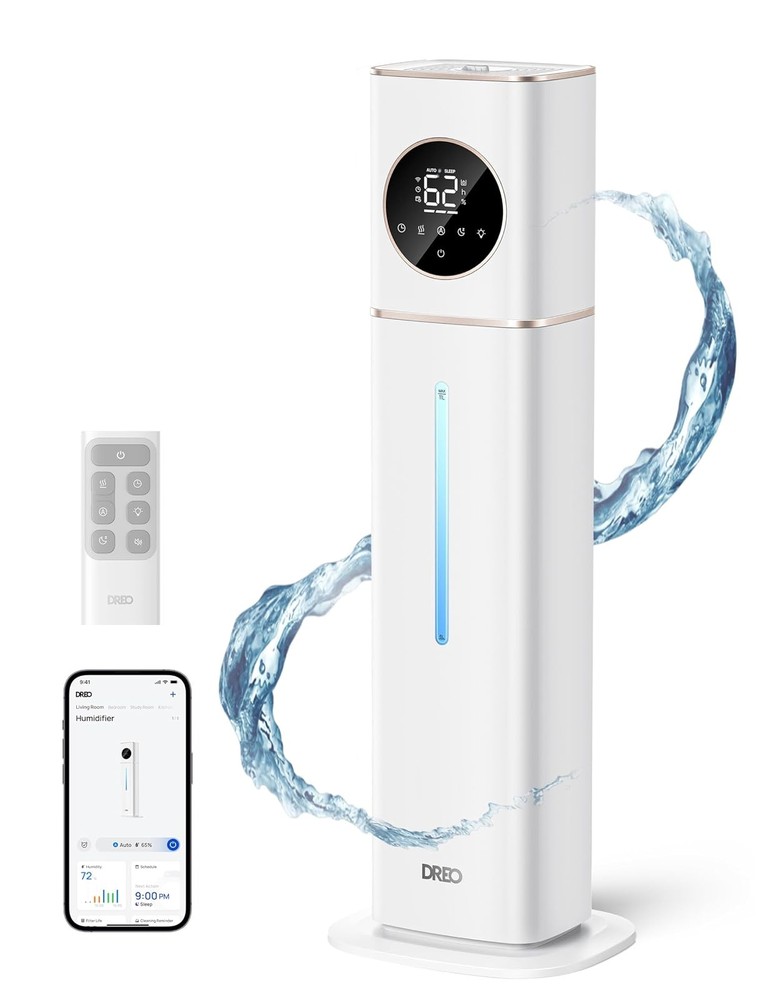 DREO HM735S 11L Smart Humidifier 700sqft Cool Mist Baby White