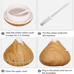 350ML Ultrasonic Essential Oil Diffuser with 7-Color LED Light – Premium Quality