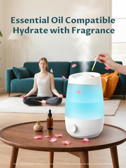 2.5L Top Fill Humidifiers for Bedroom, 250Ml/H Mist Output, 25Hrs Humidifiers fo