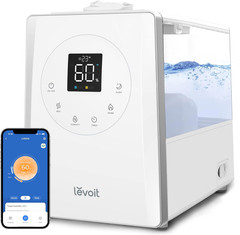 LV600S Smart Warm and Cool Mist Humidifiers for Home Bedroom Large Room, (6L) 75