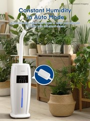 4.8Gal/18L Humidifier Large Room, Easy Top Fill Cool Mist Tower Humidifiers Q…