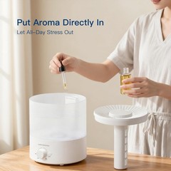 1.5L Whisper-Quiet Ultrasonic Cool Mist Humidifier & Aroma Diffuser, 10-Hour Run