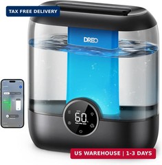 Dreo Smart Humidifiers For Bedroom 6L Top Fill Supersized Cool Mist Humidifier