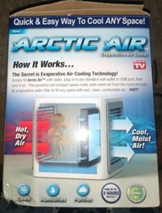 Ontel Arctic Air Portable Air Conditioner Cooler Humidifies Purifies LED Lights