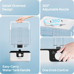 6L Humidifiers for Bedroom Large Room Home, Cool Mist Top Fill Humidifiers for B