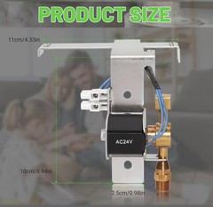 AC Solenoid Valve 24V Compatible with Honeywell Humidifier HE240(A)