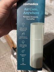 HoMedics Air Care Anywhere Portable Ultrasonic Humidifier Sage Green 7.7oz