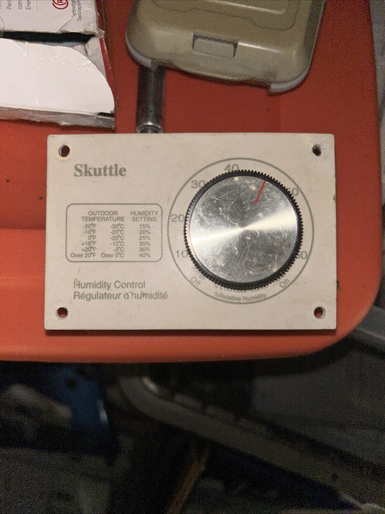 Skuttle Humidistat Humidity Controller Honeywell 120V Dial Knob Control