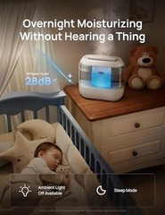 DREO 4L Humidifiers for Bedroom, 36H Runtime, 28 dB Quiet, HM311 | Easy White