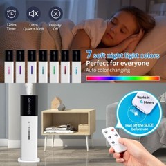 Humidificador Ultrasónico Silencioso Neblina Ajustable 4 Litros Blanco TaoTronic