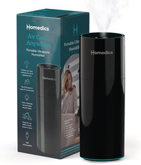 Portable Humidifier Small Ultrasonic Cool Mist (Gloss Black) | Humidifier for Be