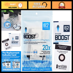 Humidity Control Pack – 2-Way Moisture Absorber for Herbs & Spices – 62% RH, 20