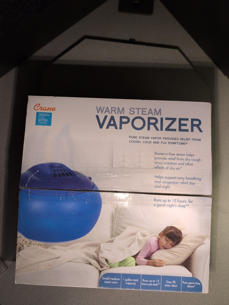 Crane Warm Stream Vaporizer New Open Box Relief From Cold And Flu Symptoms
