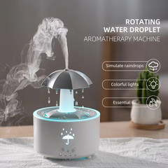 Creative Umbrella Water Drop Air Humidifier with Colorful Light Raindrop Aroma E