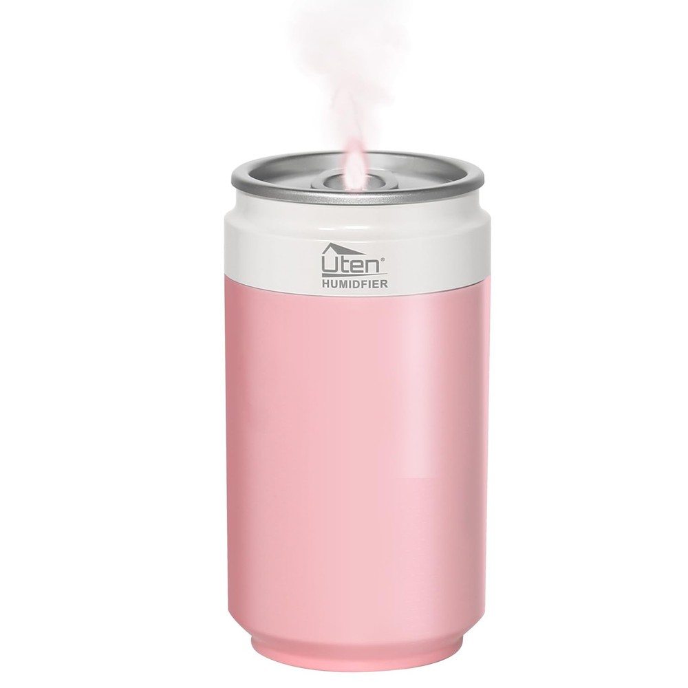 Humidifiers, Humidifier for Bedroom, Can Air Humidifier, 260ml, Pink