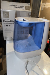 Easy Home Warm Mist Tabletop Humidifier 1.4 gal, Auto Shut-Off, 323 sq ft