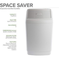 Evaporative Humidifier Auto Shut Off Digital Controls Humidistat 2700 SQ FT New