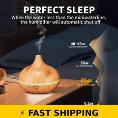HLS Aroma Diffuser for Large Rooms with 10 Essential Oils