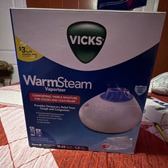 Vicks WarmSteam Steam Vaporizer Humidifier, Auto Shut Off, Night Light, 1.5 Gal