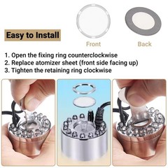 10Pcs 20mm Ultrasonic Mist Maker Fogger Discs – Replacement Atomizer Set for Hum
