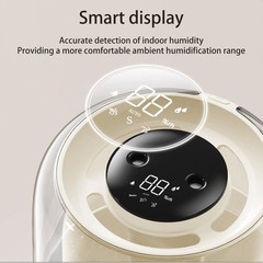 4L Dual Nozzle Humidifier Large Transparent Water Tank Cool Mist Air Humidifier