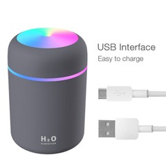 USB Car Air Purifier Diffuser Aroma Oil Humidifier Mist Led Night Light Home